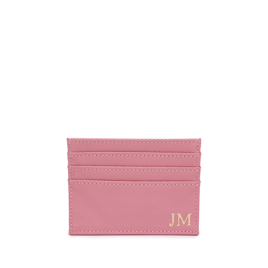 Leather Card Holder - Pale Pink_