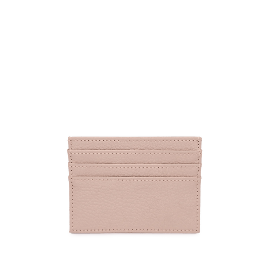 Leather Card Holder - Pinky Nude_