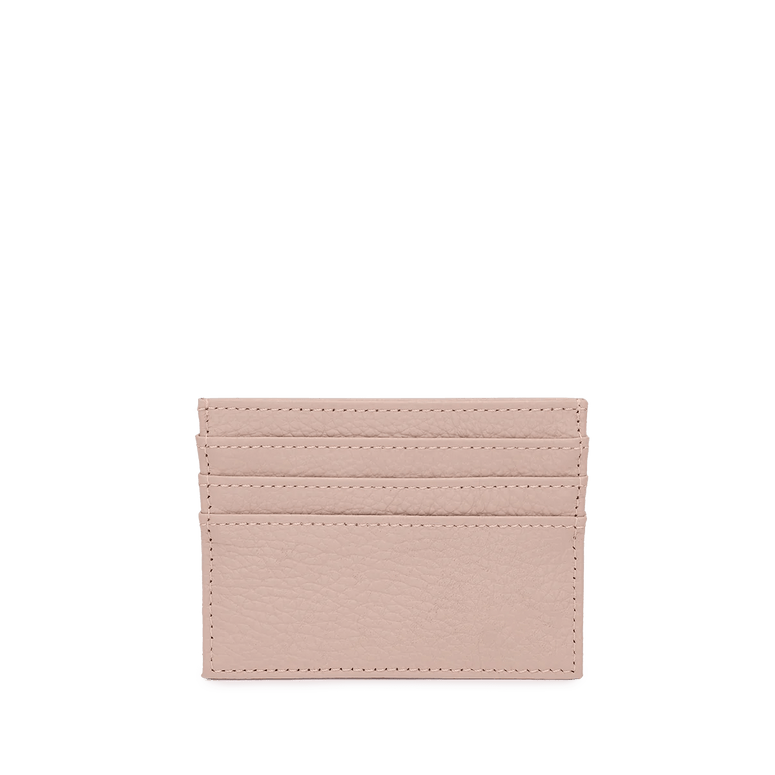 Leather Card Holder - Pinky Nude_