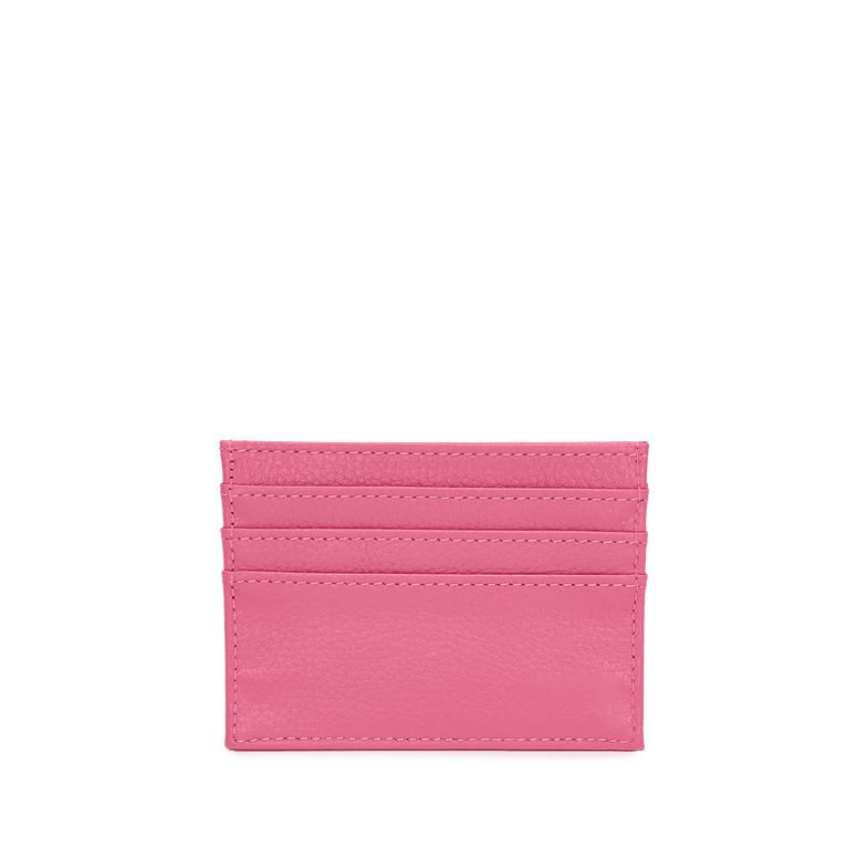 Leather Card Holder - Rose Pink_