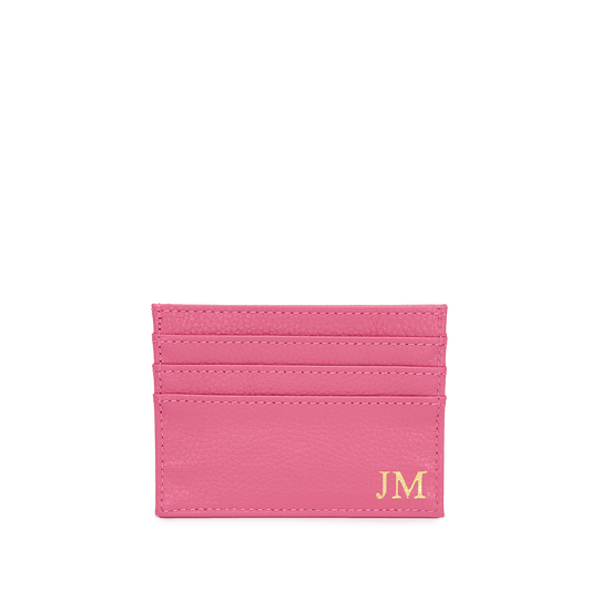 Leather Card Holder - Rose Pink_