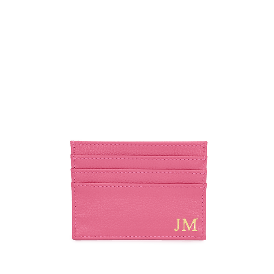 Leather Card Holder - Rose Pink_