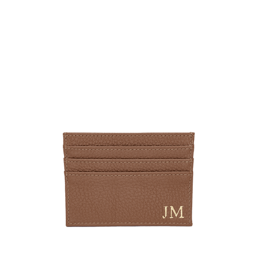 Leather Card Holder - Tan_