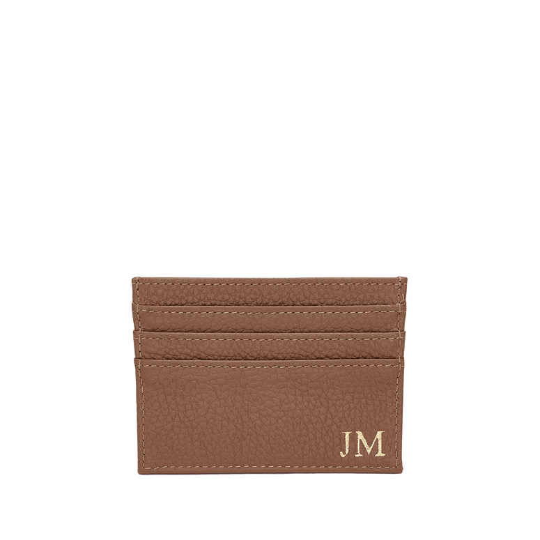 Leather Card Holder - Tan_