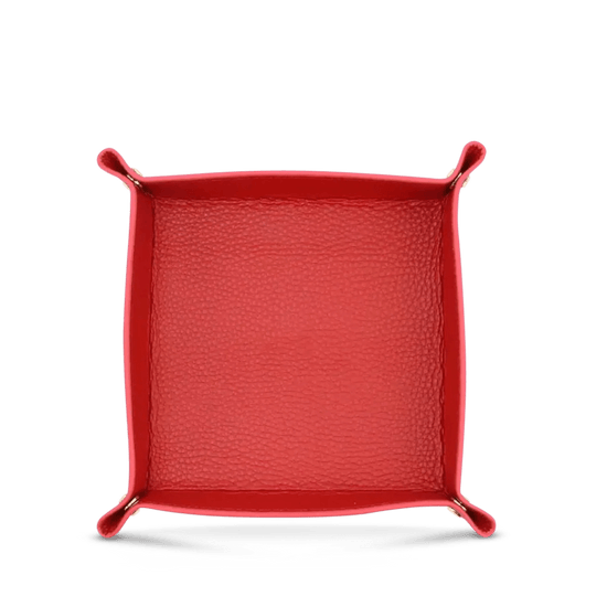 Leather Trinket Tray - Red_bags