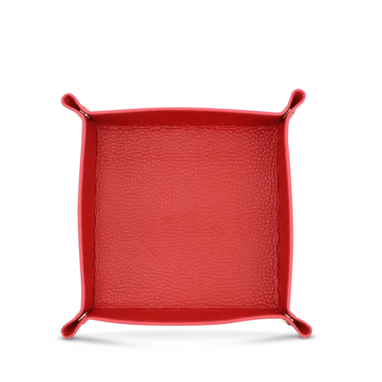 Leather Trinket Tray - Red_bags