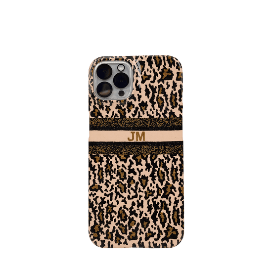 Leopard Beaded Phone Case_