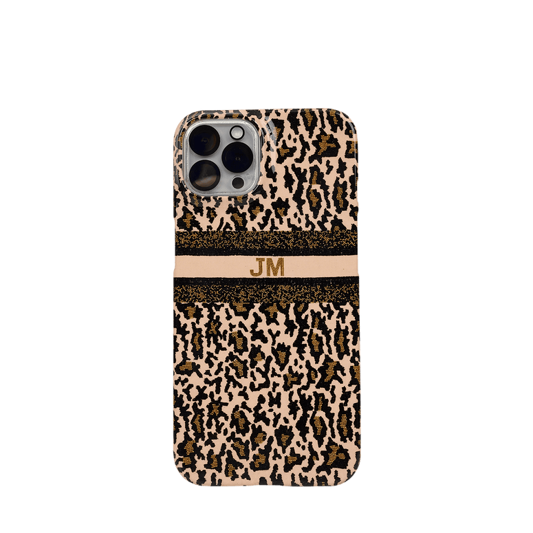 Leopard Beaded Phone Case_