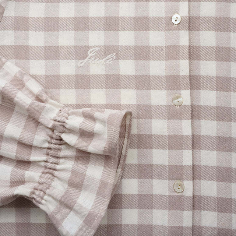 Lily and Bean Pyjama - Gingham Sleep Tight Brushed Cotton_