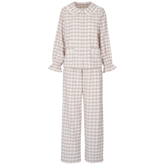 Lily and Bean Pyjama - Gingham Sleep Tight Brushed Cotton_