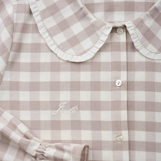 Lily and Bean Pyjama - Gingham Sleep Tight Brushed Cotton_