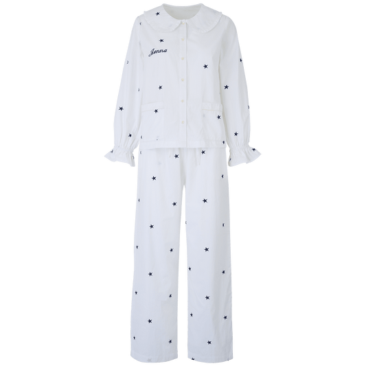 Lily and Bean Pyjama - Sleep Tight Cotton Navy Stars_