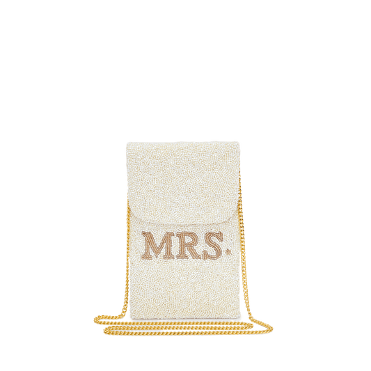 'Mrs' Sequined Phone Pouch_