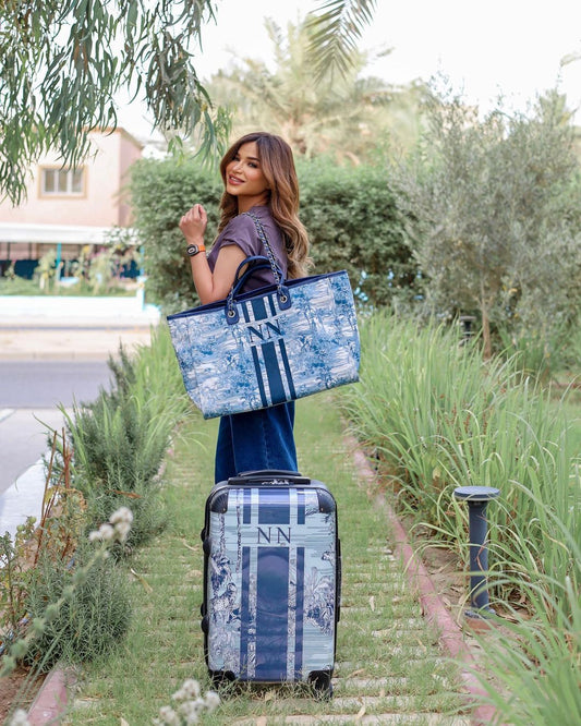 Navy Tropical Luggage_bags