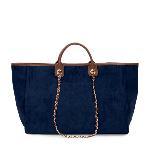 Navy Velvet Bag Jumbo_