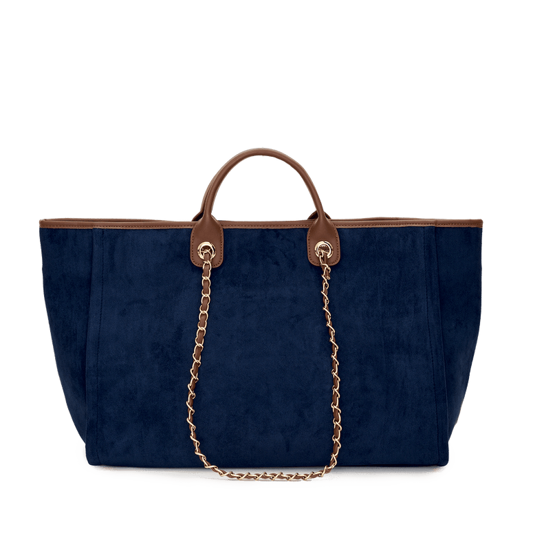 Navy Velvet Bag Jumbo_