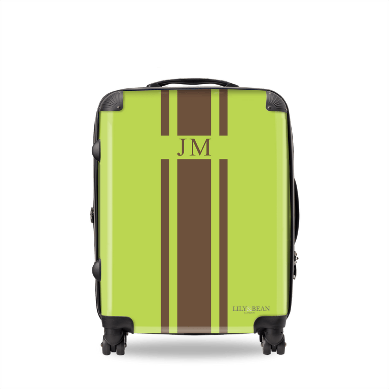 Neon Green Hardshell Luggage_