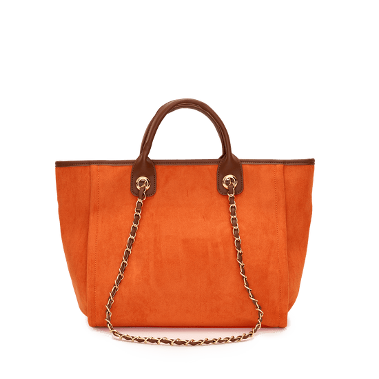 Orange Velvet Bag Medium_