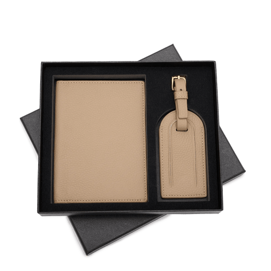 Passport Tag Set - Pale Khaki_bags