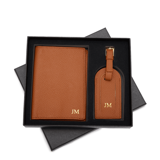 Passport Tag Set - Pale Tan_bags