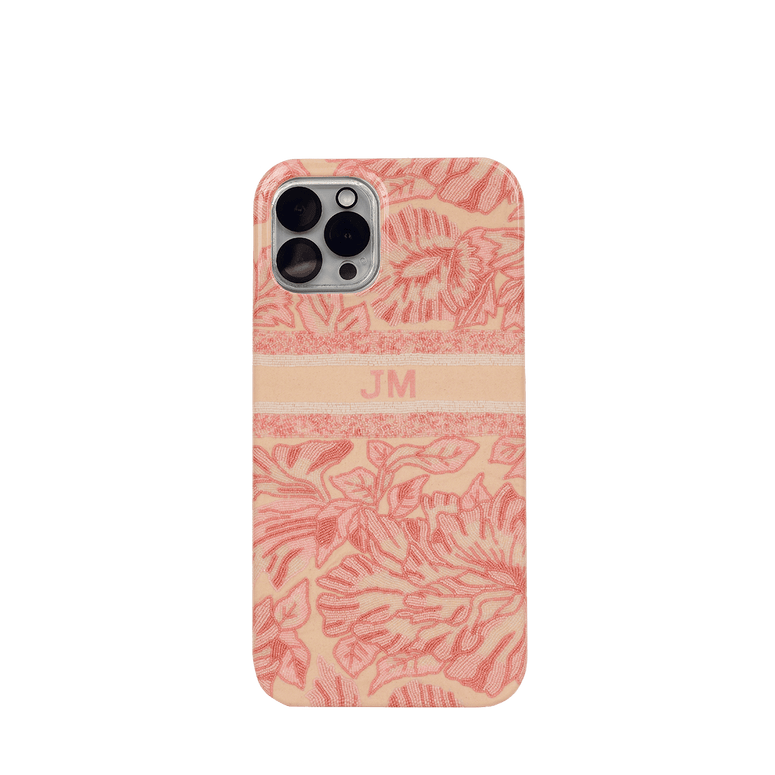 Pink Beaded Phone Case_