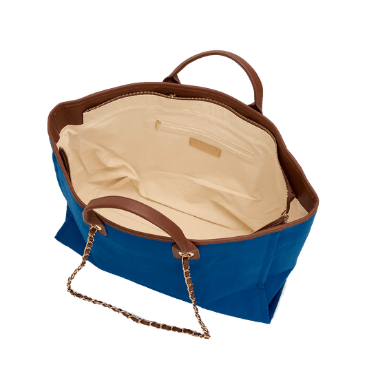 Poolside Blue Tote and Ultimate Cosmetic Duo_