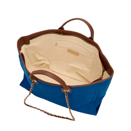 Poolside Blue Tote and Ultimate Cosmetic Duo_