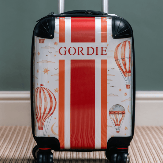 The Air Balloon Red and Orange Luggage_bags