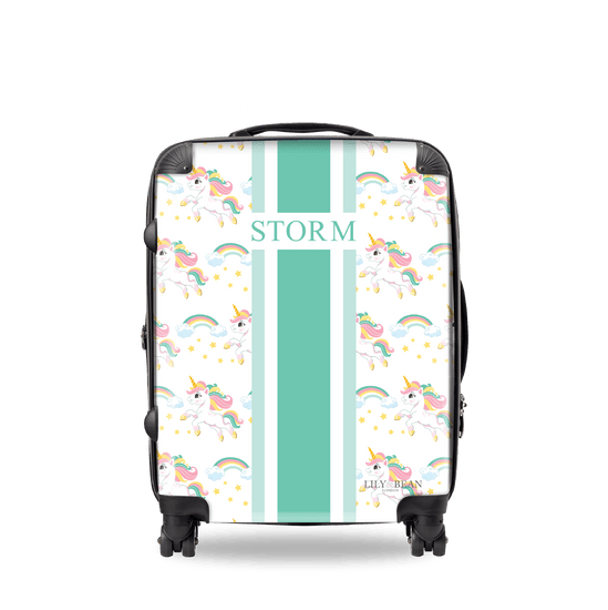 The Aqua Unicorn Luggage_bags