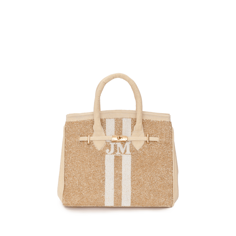 The Carlton Golds Beaded Shopper_bags