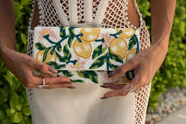 The Citron Beaded Clutch_bags