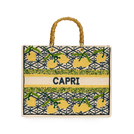 The Juliana Beaded Tote - Capri_