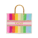 The Juliana Beaded Tote - Rainbow_