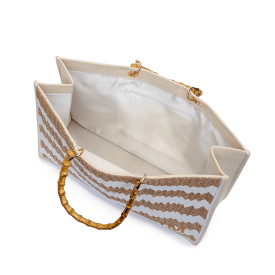 The Juliana Biscuit Ziggy Beaded Tote_bags