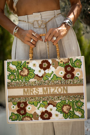 The Juliana English Summer Beaded Tote_bags