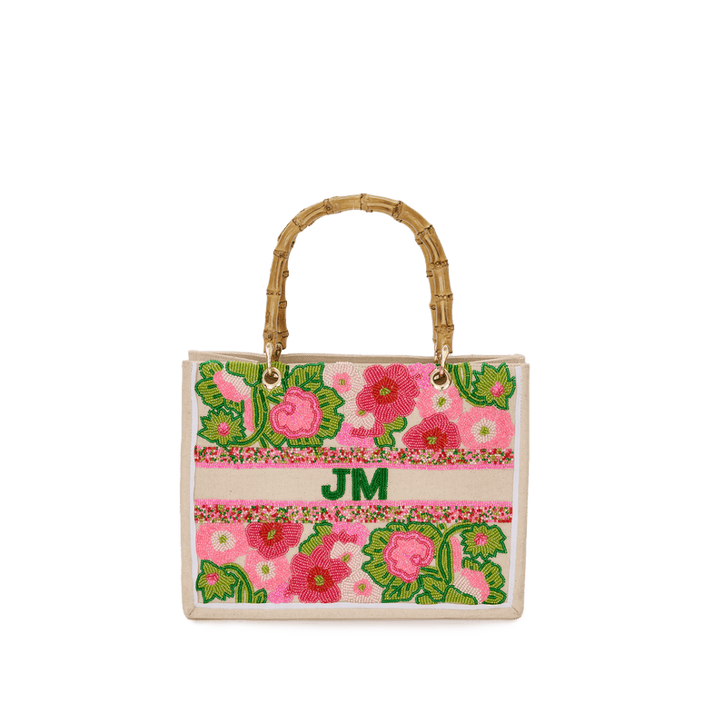 The Juliana Flower Garden Mini Teenie Beaded Tote_bags