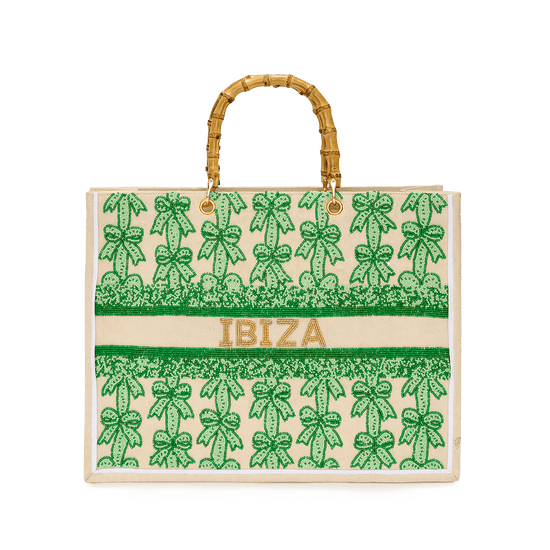 The Juliana Green Cupid Bow Beaded Tote_bags