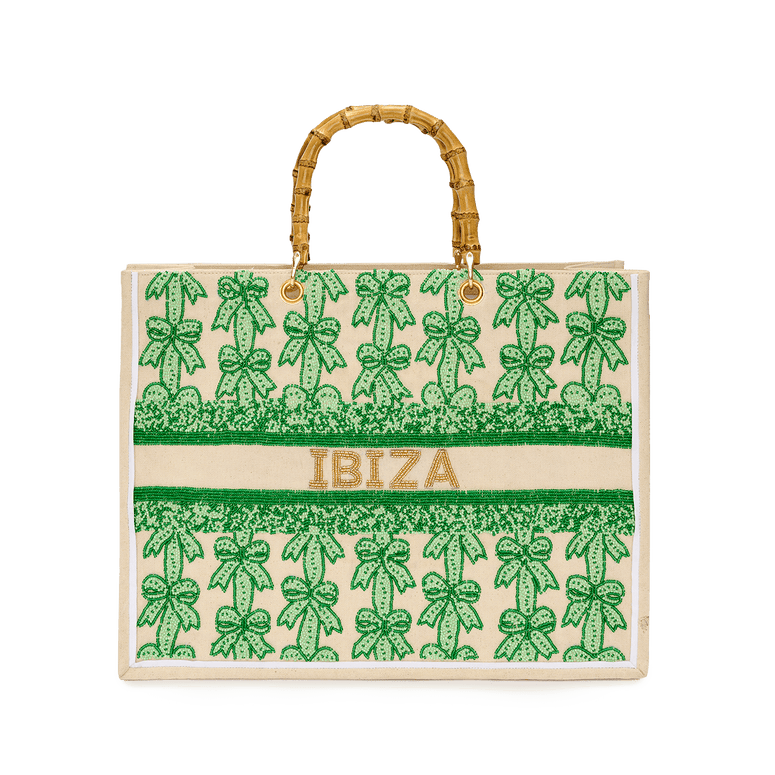 The Juliana Green Cupid Bow Beaded Tote_bags