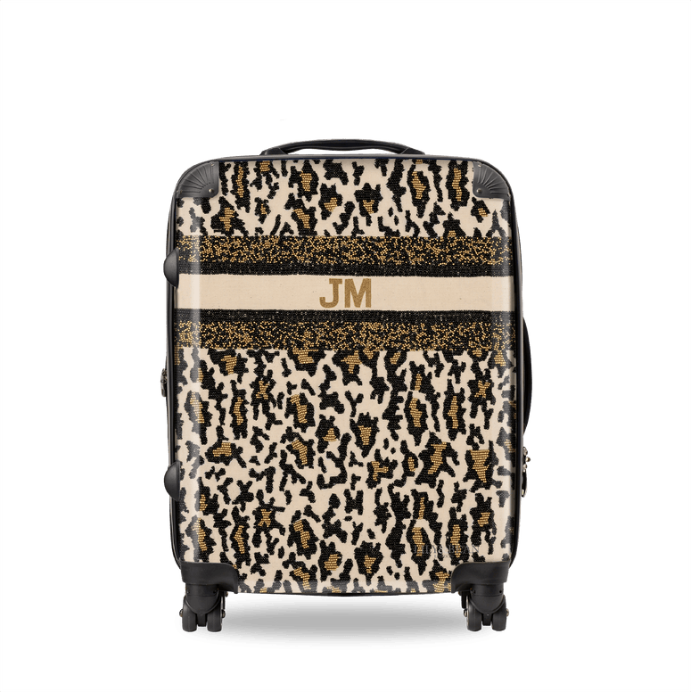 The Juliana Leopard Beaded Luggage_bags