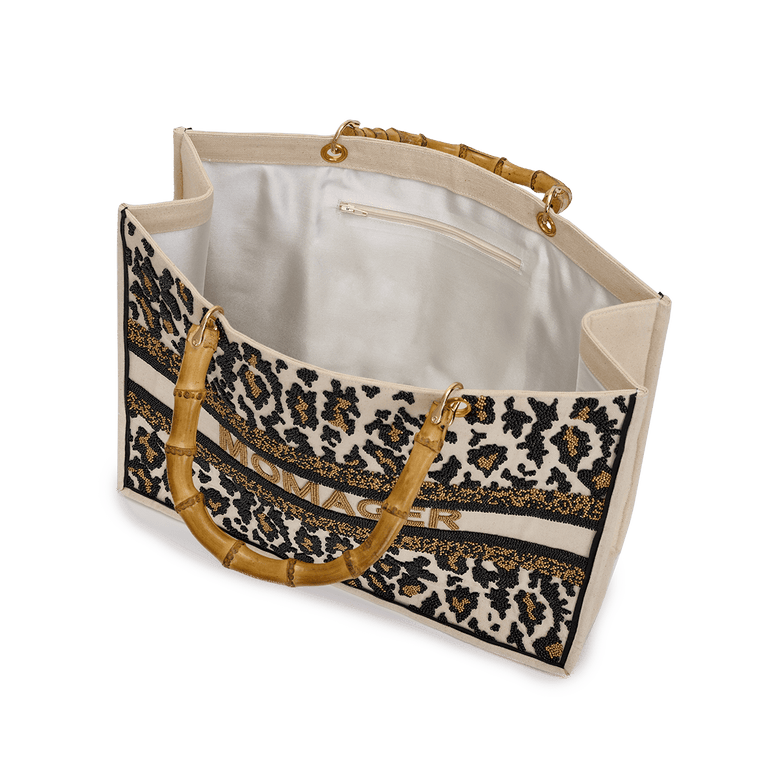 The Juliana Leopard Beaded Tote_bags