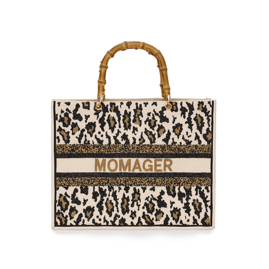 The Juliana Leopard Beaded Tote_bags