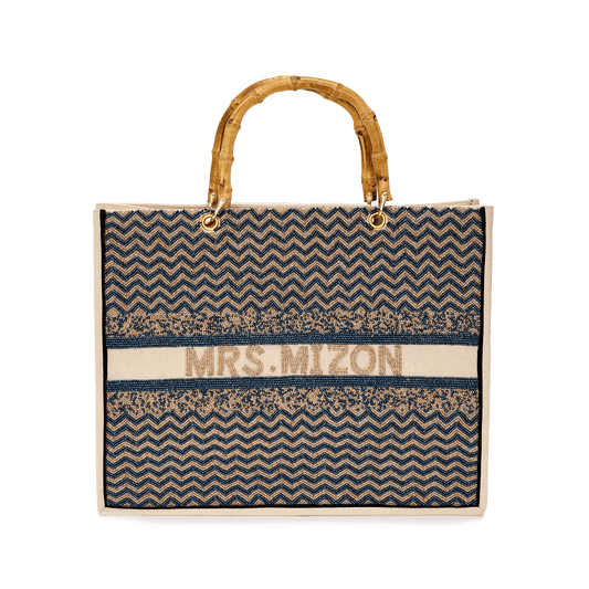 The Juliana Royal Ziggy Beaded Tote_bags