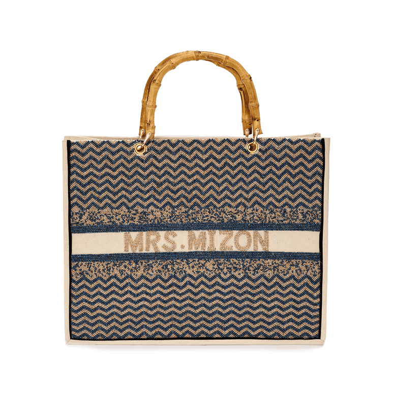 The Juliana Royal Ziggy Beaded Tote_bags