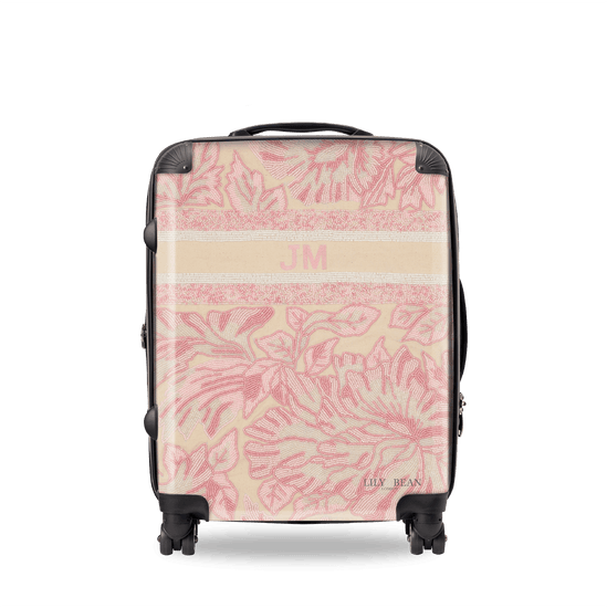 The Juliana Tropical Pink Beaded Luggage_bags