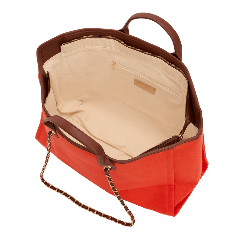 The Lily Burnt Rind Tote and Ultimate Cosmetic Duo_