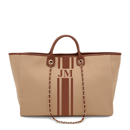 The Lily Canvas Jumbo - Biscuit - Design your Own_bags