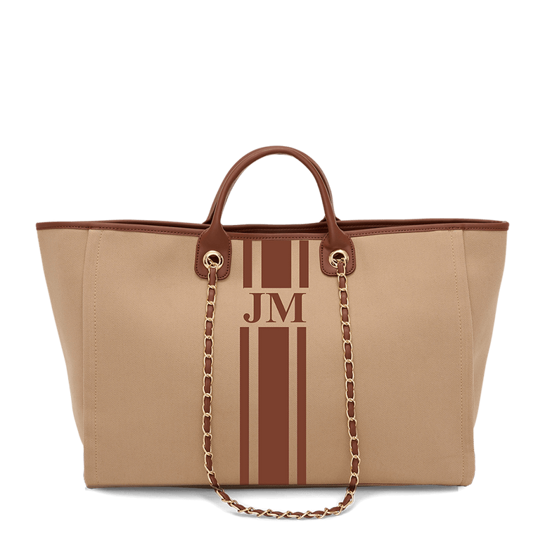 The Lily Canvas Jumbo - Biscuit - Design your Own_bags