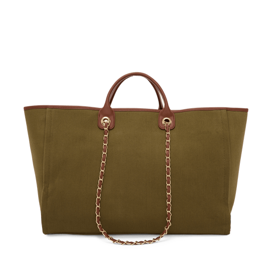 The Lily Canvas Jumbo - Forest Green - Design your Own_bags