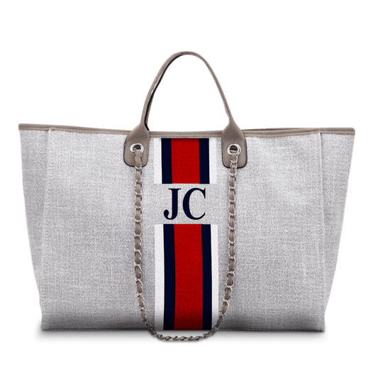 The Lily Canvas Jumbo - French Grey - Design Your Own_bags