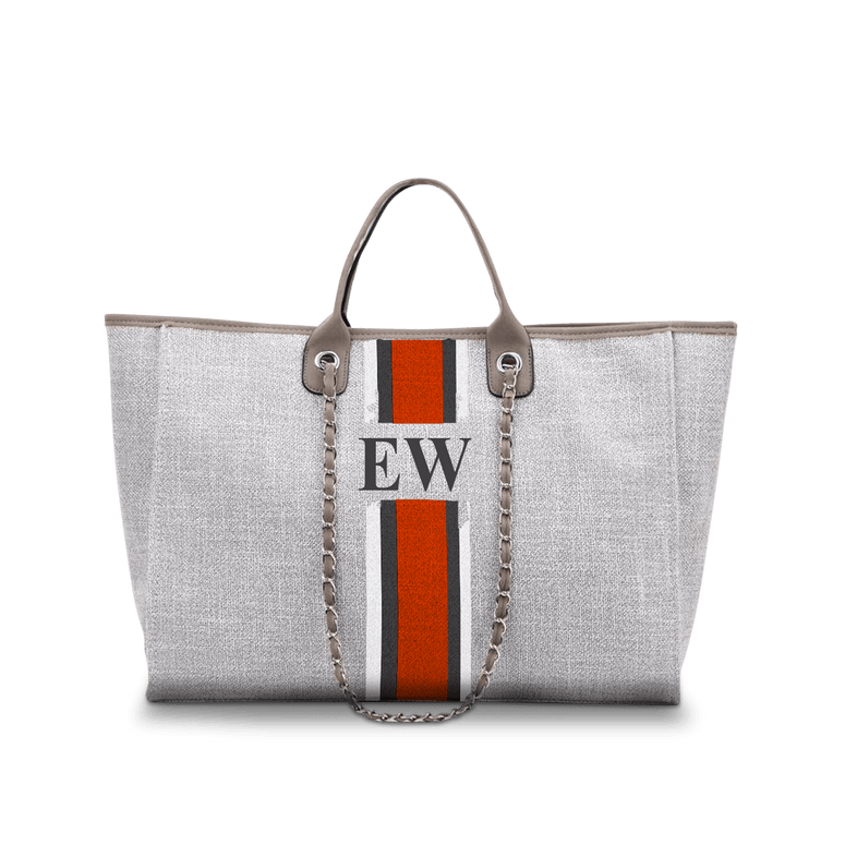 The Lily Canvas Jumbo - French Grey - Design Your Own_bags